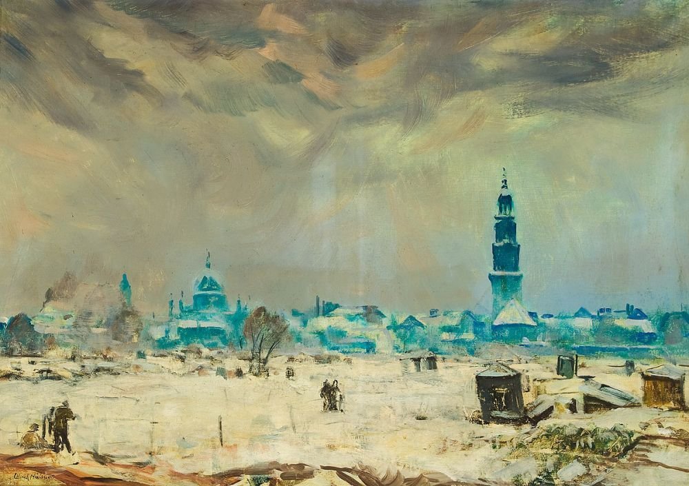 Vista de Potsdam en invierno de Ulrich Hubner