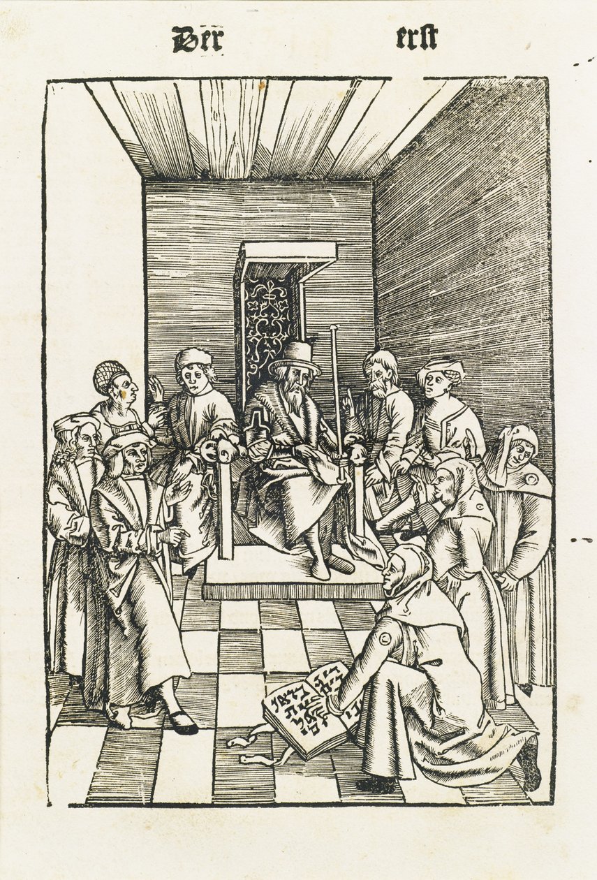 Juramento judío del Laienspiegel, Augsburgo de Ulrich Tengler