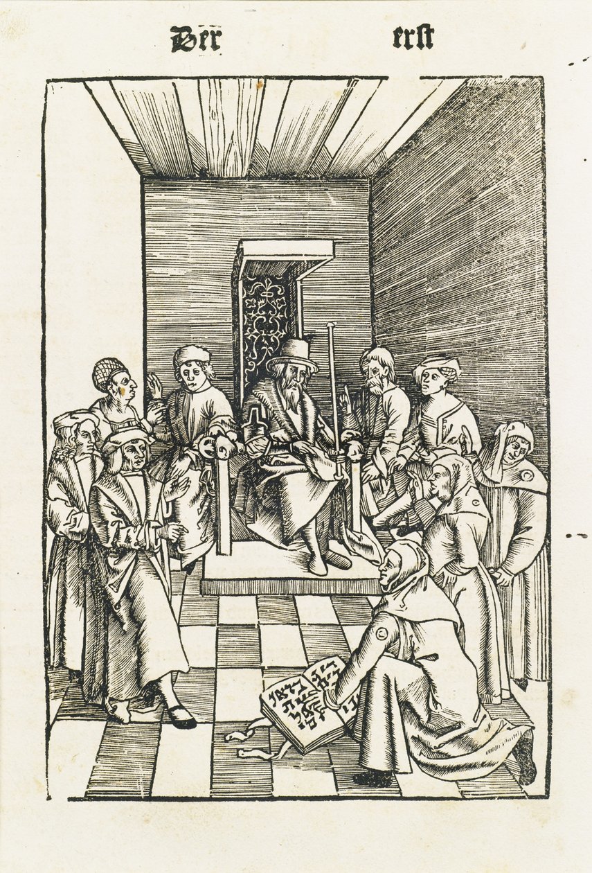 Juramento judío del Laienspiegel, Augsburgo, 1509 de Ulrich Tengler