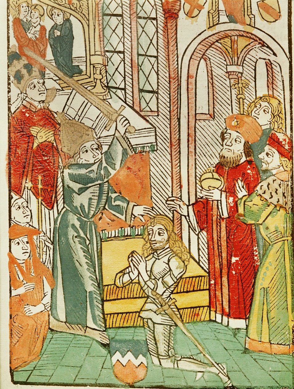 Elogio de Heinrich von Ulm, por el emperador Segismundo, durante el Concilio de Constanza ... de Ulrich von Richental
