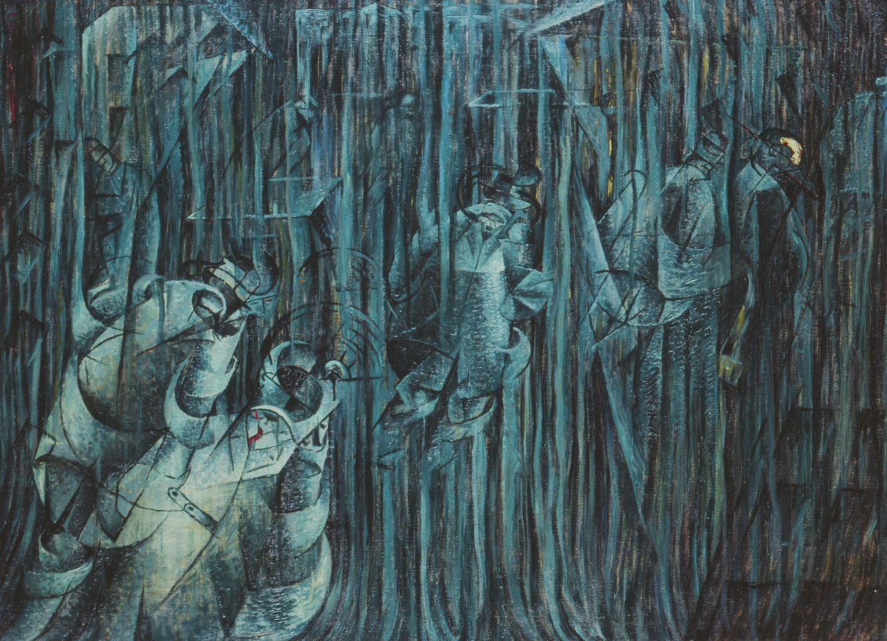 Estados de ánimo: Los que se quedan, 1911 de Umberto Boccioni