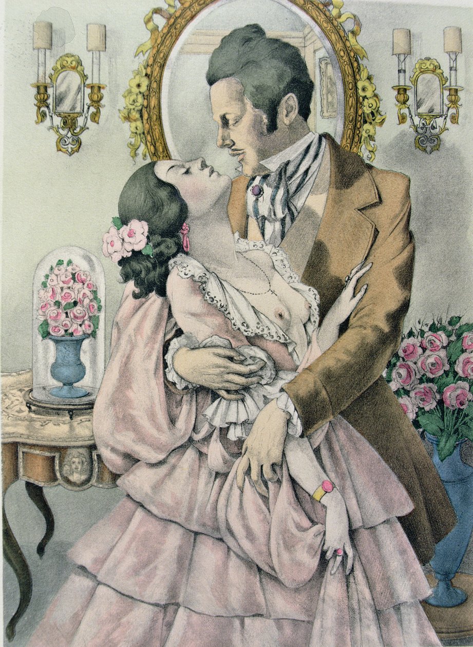 Ilustración de "Madame Bovary" de Gustave Flaubert (1821-80) publicada por Gibert Jeune de Umberto (after) Brunelleschi