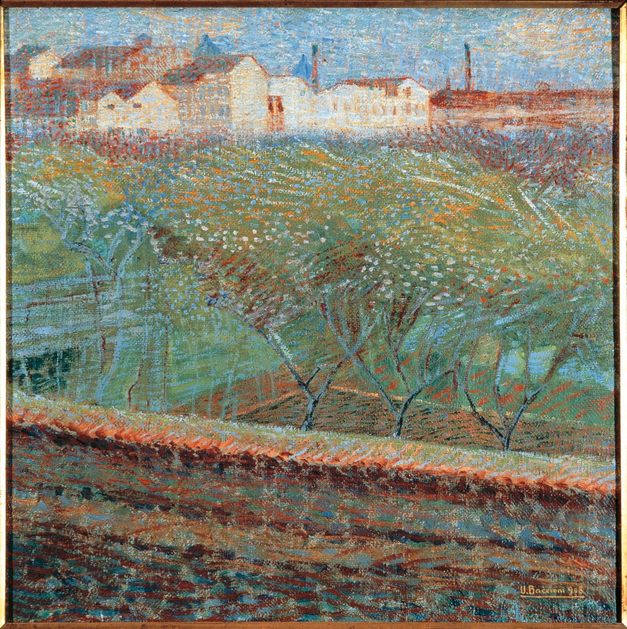 Tarde de abril, por Umberto Boccioni de Umberto Boccioni