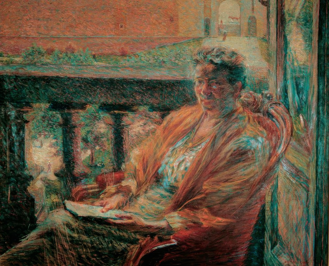 Retrato de la señora Meta Quarck de Umberto Boccioni