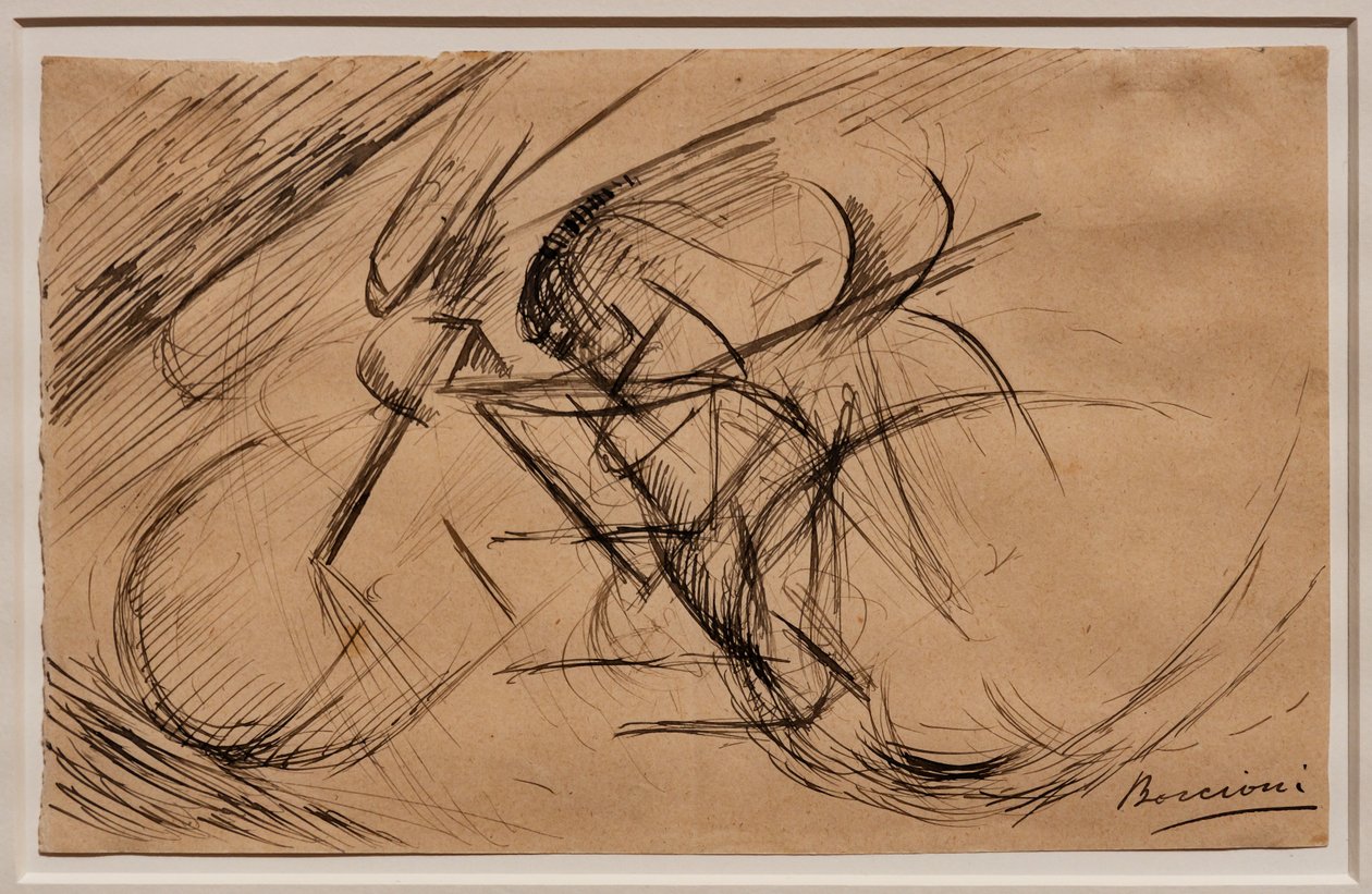 Estudios para el dinamismo de un ciclista de Umberto Boccioni