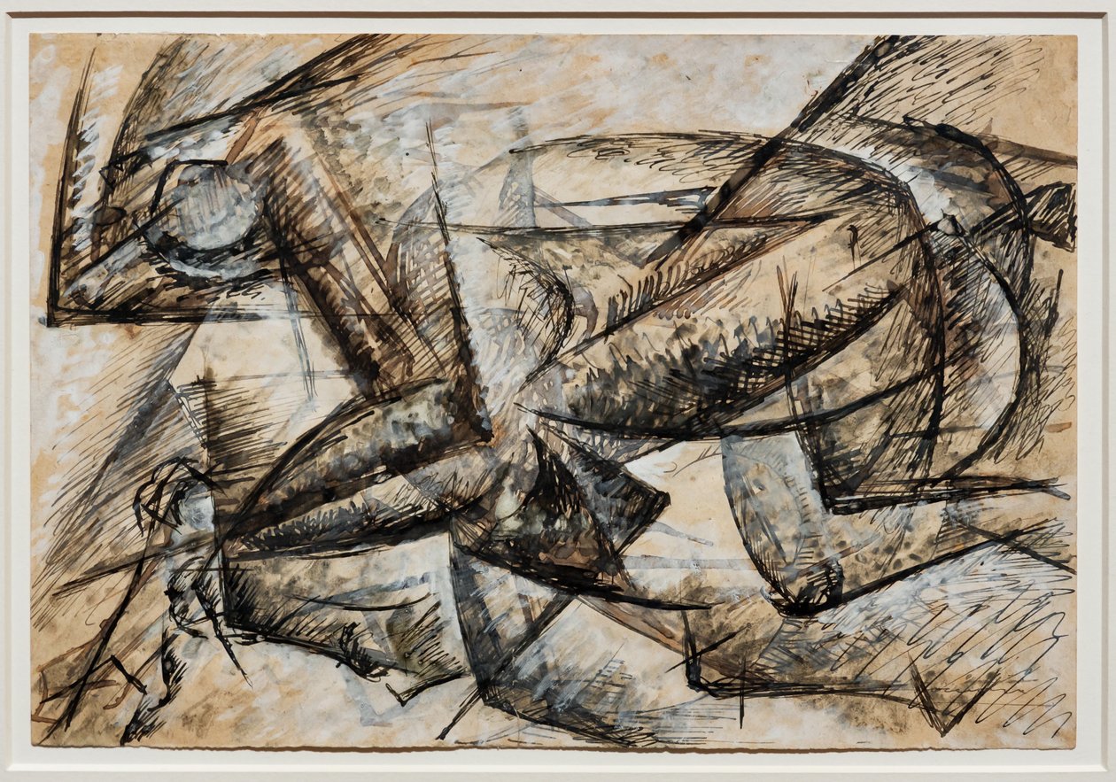 Estudios para el dinamismo de un ciclista de Umberto Boccioni