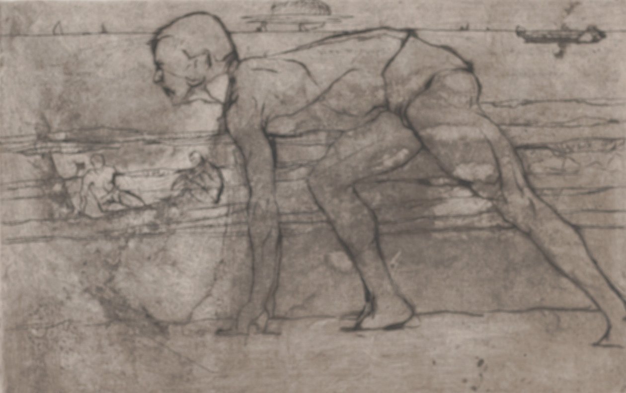 El atleta, 1907 de Umberto Boccioni