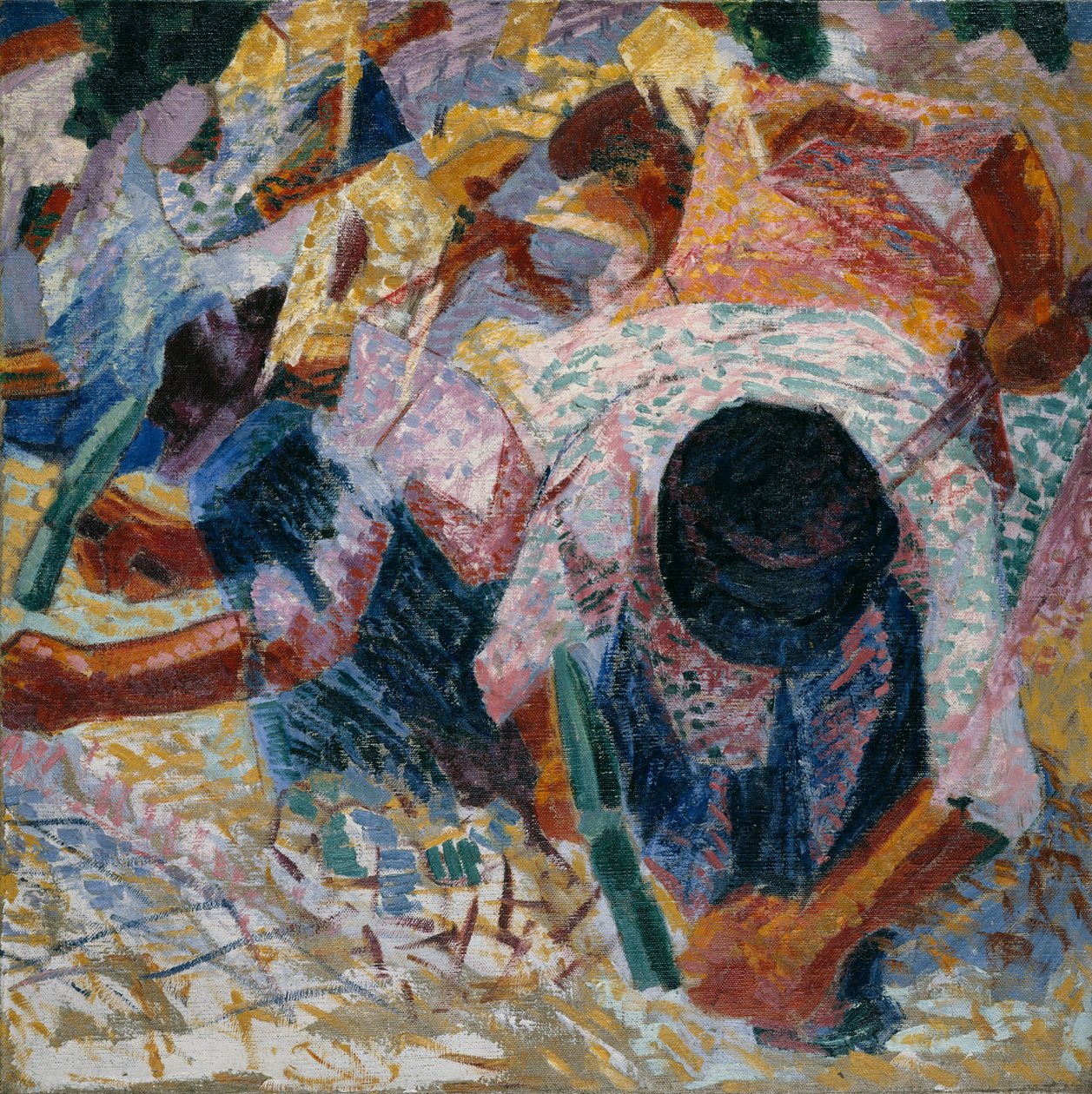 Los pavimentadores de la calle de Umberto Boccioni