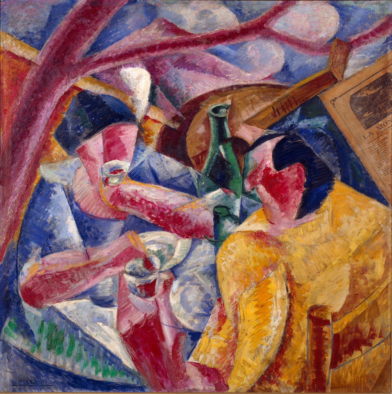 Bajo la pérgola, Nápoles de Umberto Boccioni