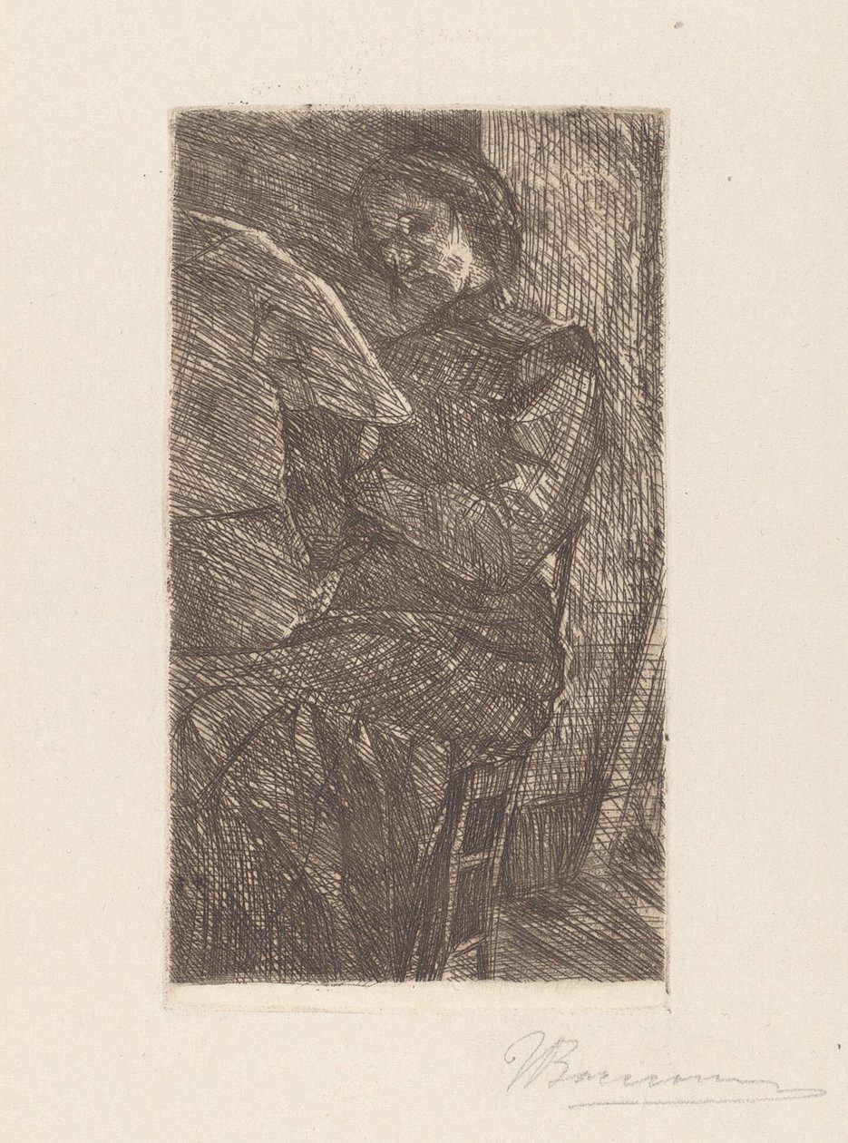 Mujer Leyendo de Umberto Boccioni