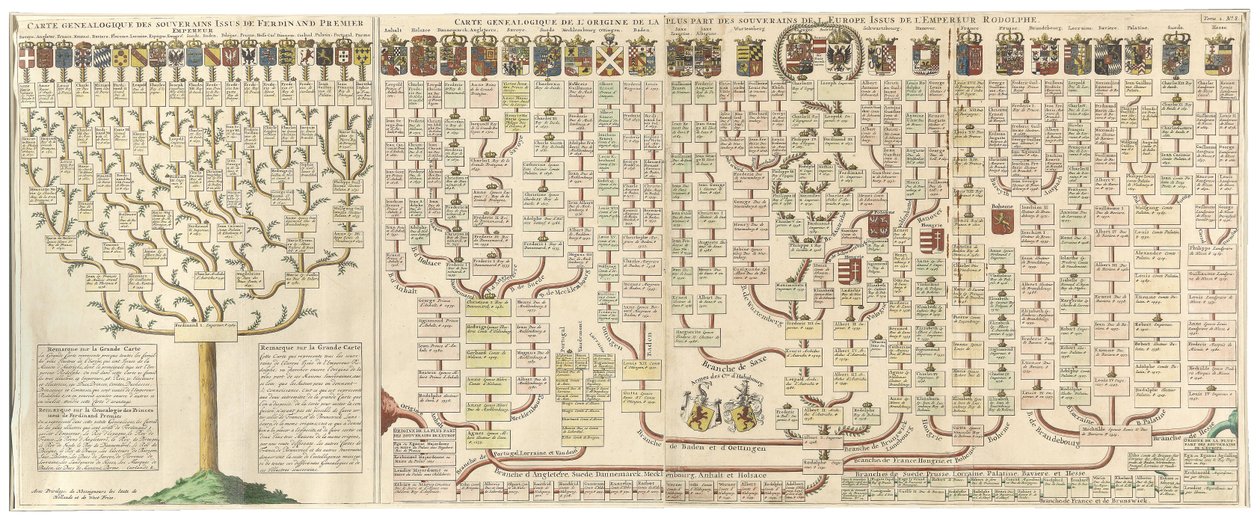 Descendencia de las casas reales europeas de Emperador Fernando I o Rey Rodolfo I de Habsburgo de Unbekannt Unbekannt