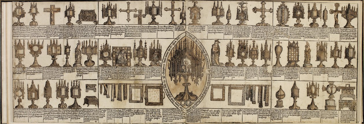 Carta de reliquias de Andechs de 1496 de Unbekannt Unbekannt