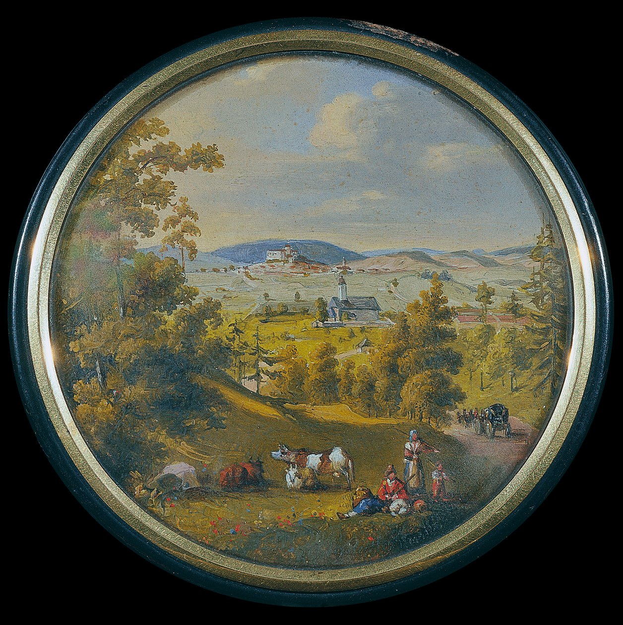 Vista de Weitra en Waldviertel de Unbekannt Unbekannt