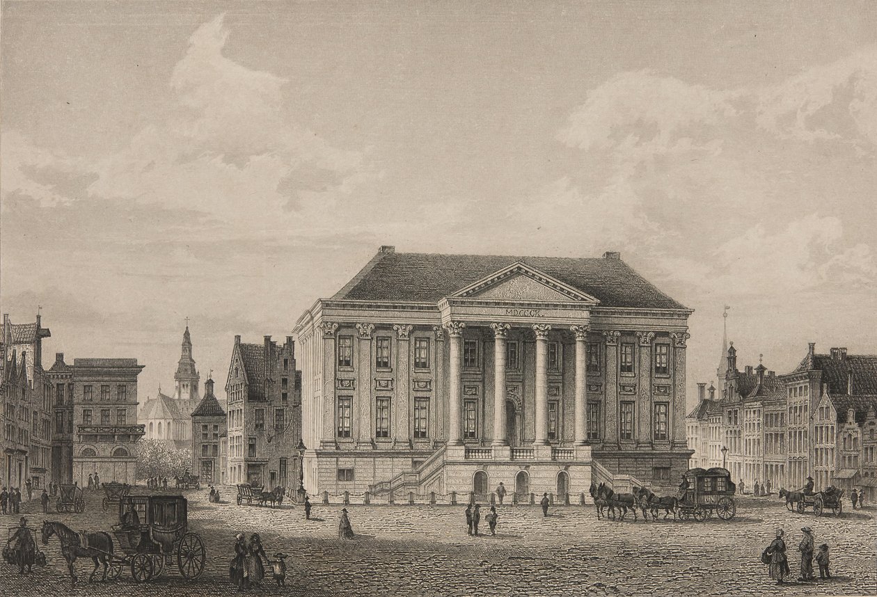 El Grote Markt de Groningen en 1858 de Unbekannt Unbekannt