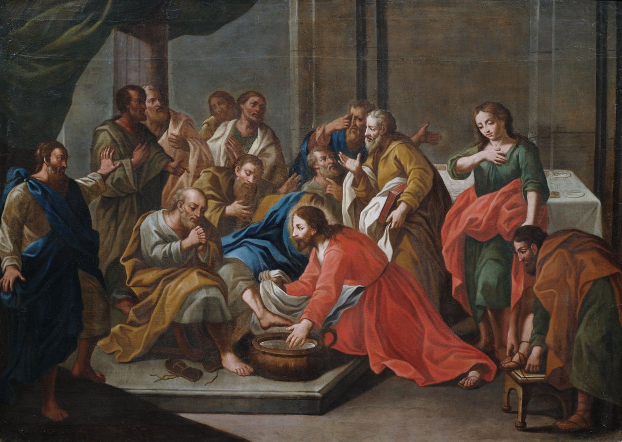 El lavado de pies de Cristo de Unbekannt Unbekannt