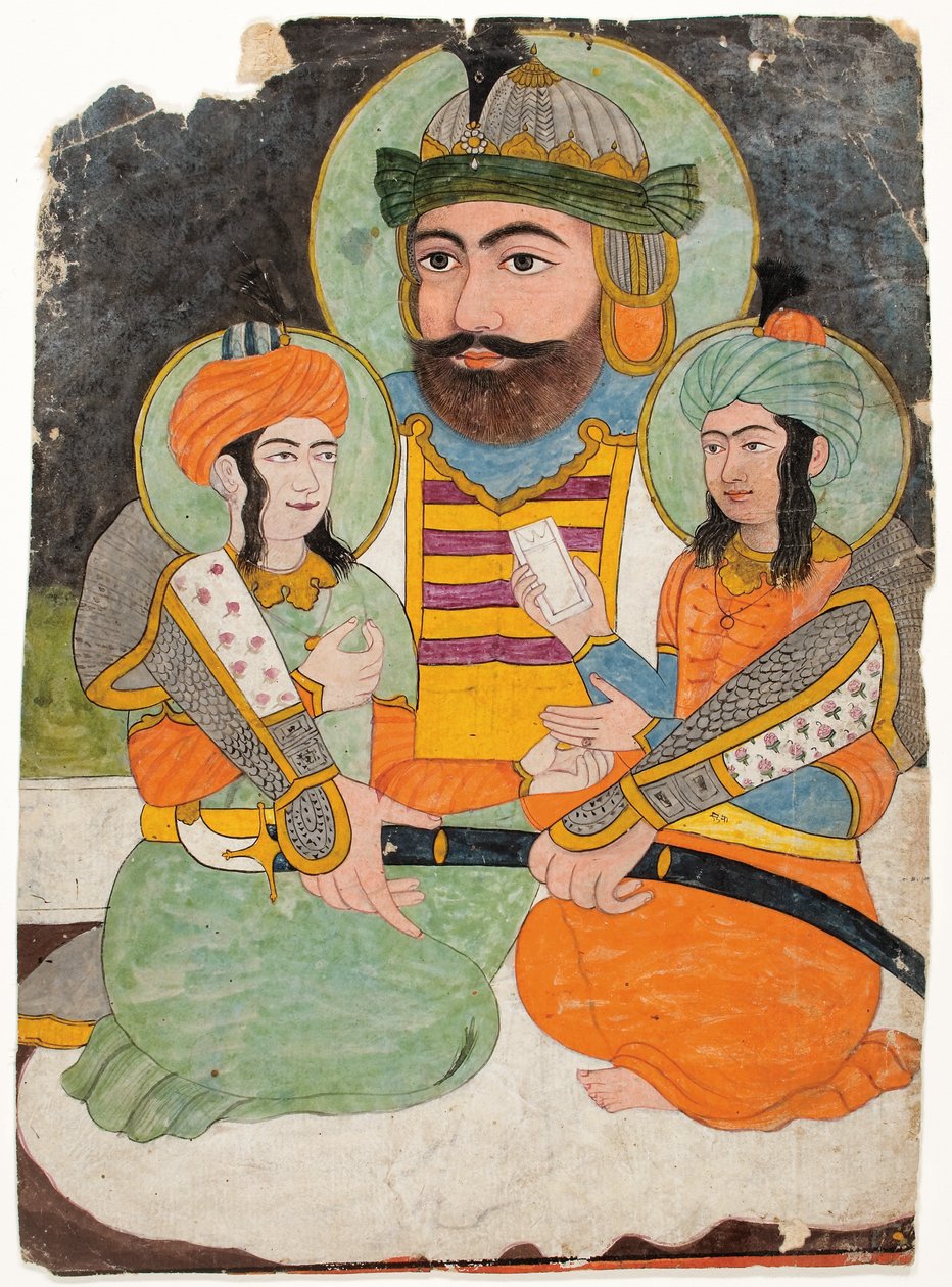 Hazrat Ali con dos hijos de Unbekannt Unbekannt