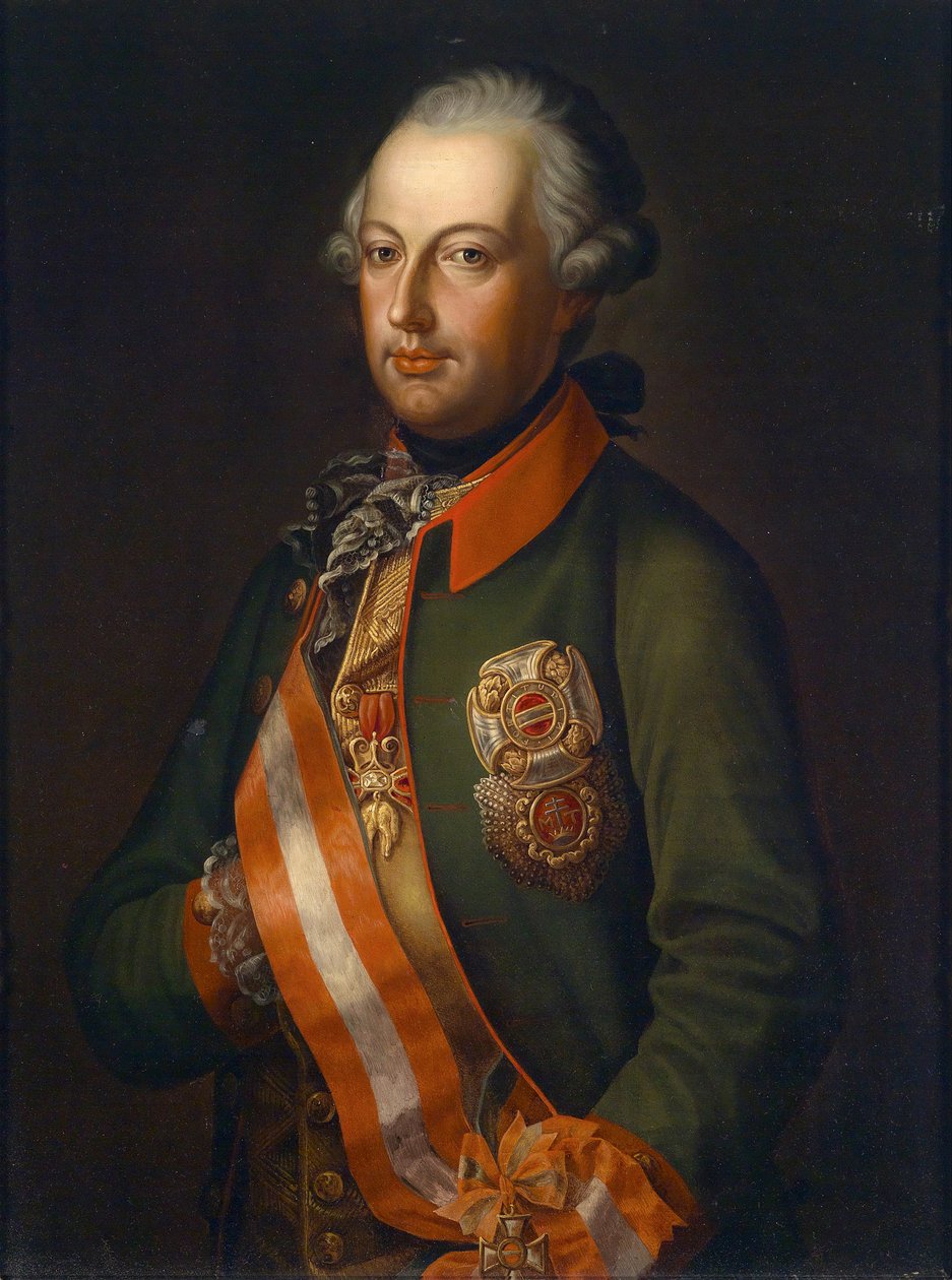Emperador José II en uniforme con insignias de órdenes de Unbekannt Unbekannt