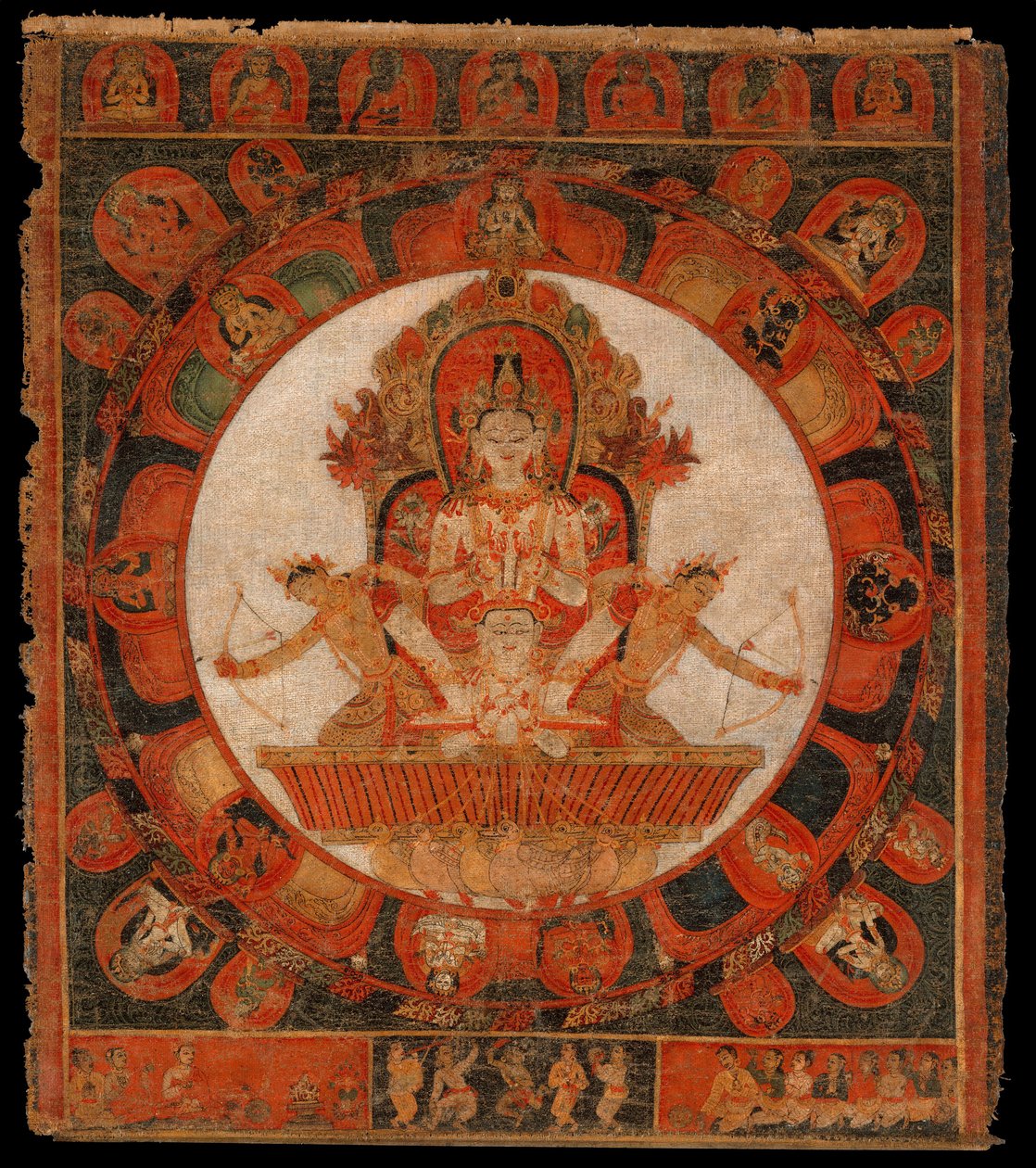 Mandala de Chandra, Dios de la Luna de Unbekannt Unbekannt