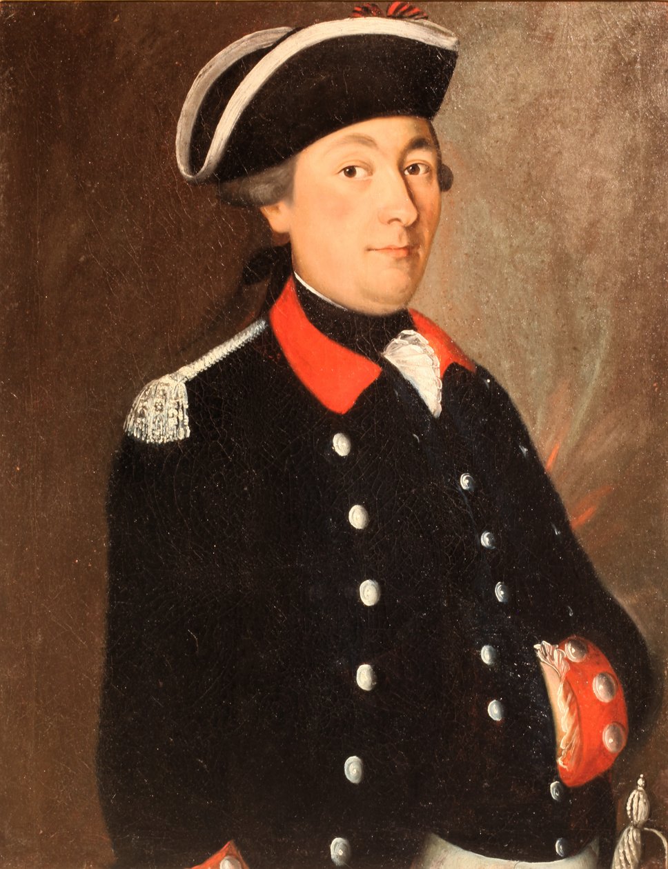 Retrato del capitán Bontems en su uniforme de la infantería de Berna de Unbekannt Unbekannt