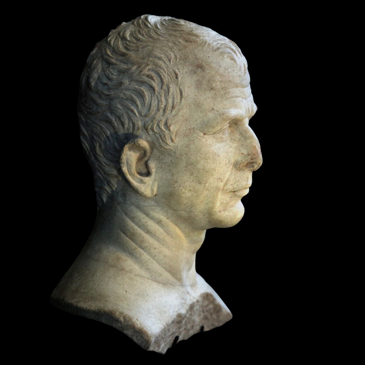 Busto presunto de César (RHO.2007.05.1939) fotografiado en Ginebra durante la exposición temporal César et le Rhône de Unbekannt Unbekannt