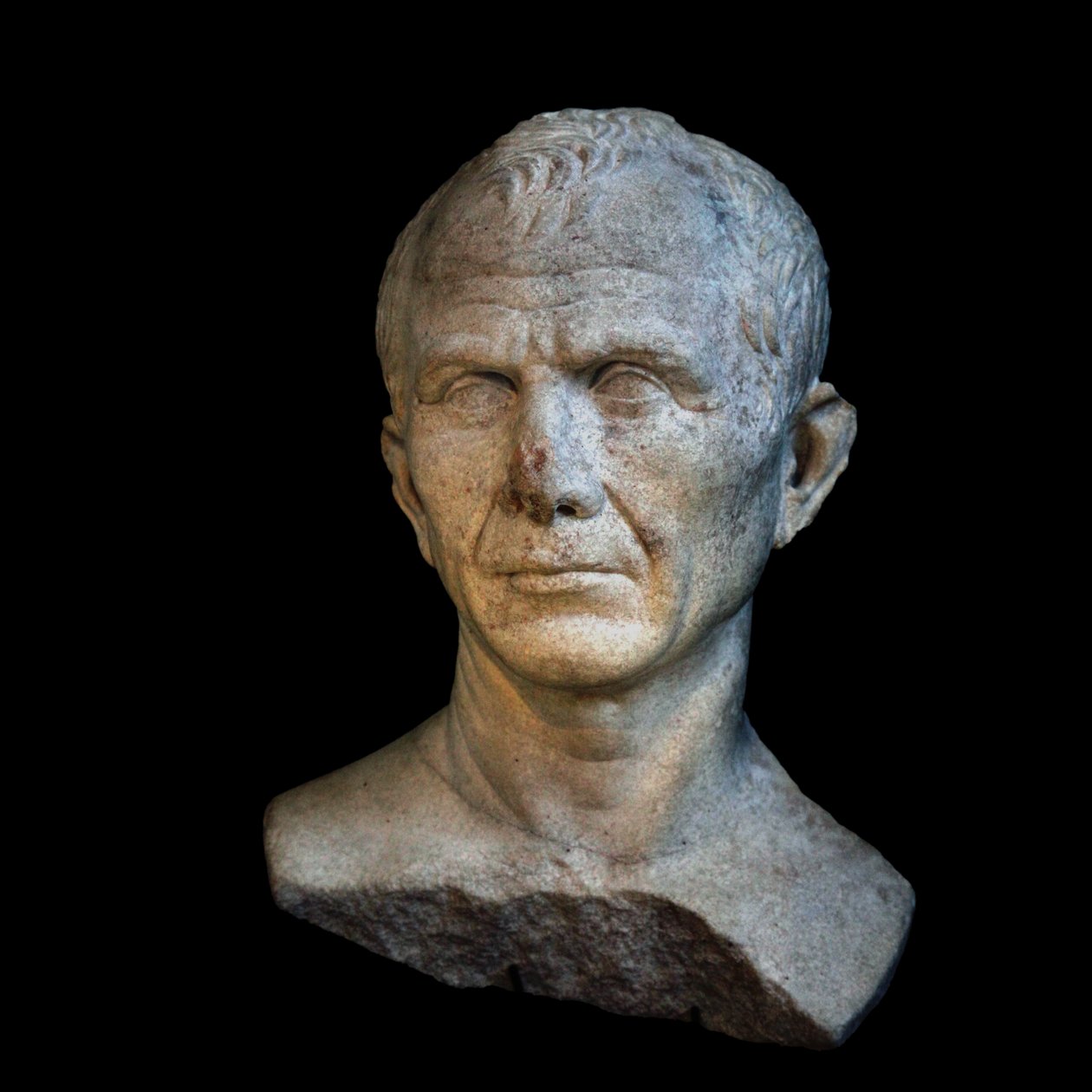 Busto presunto de César (RHO.2007.05.1939) fotografiado en Ginebra durante la exposición temporal César et le Rhône de Unbekannt Unbekannt