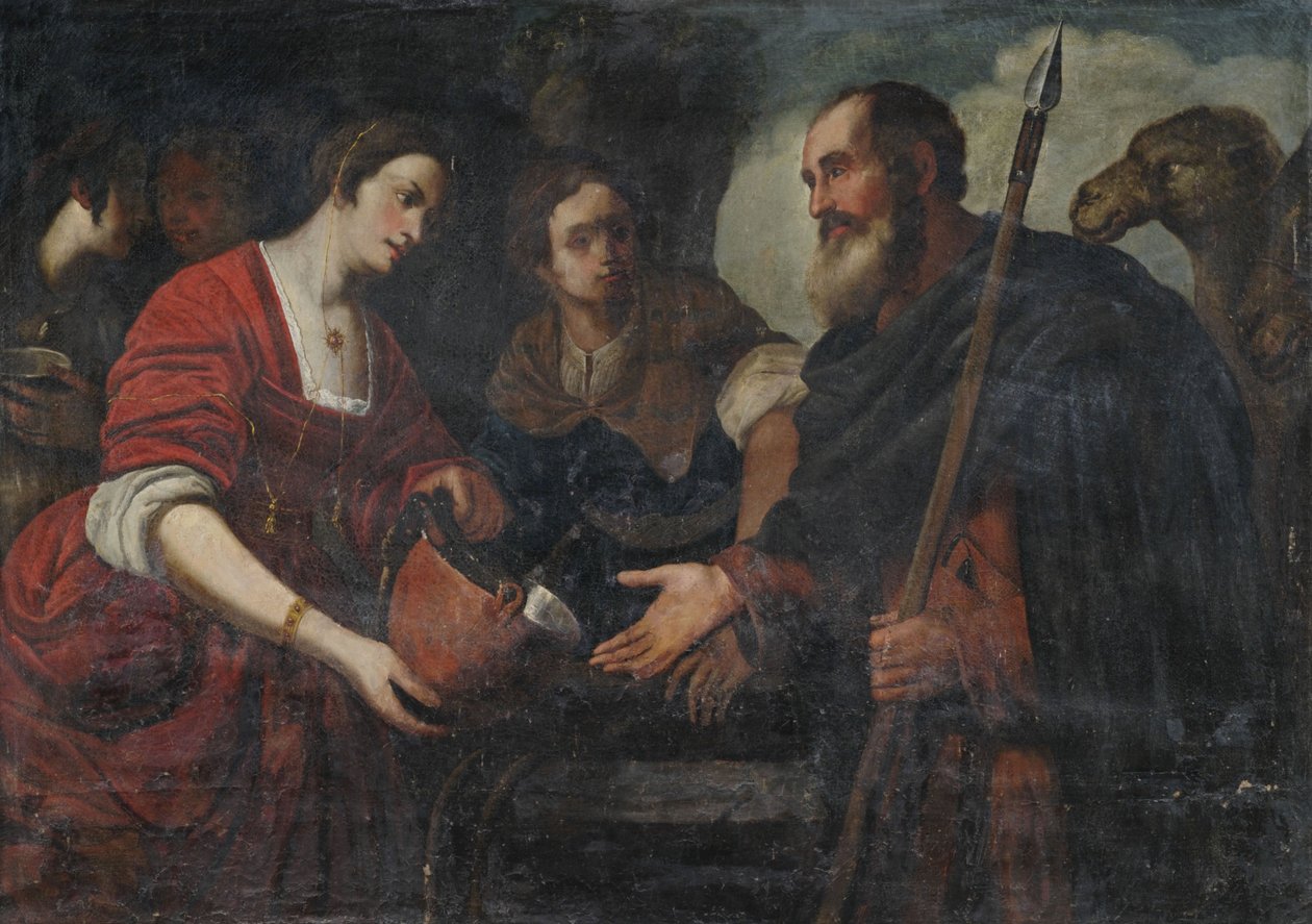 Rebeca y Eliezer en el pozo de Unbekannt Unbekannt