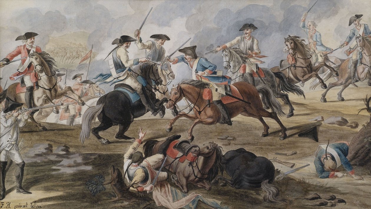 Batalla de jinetes de Unbekannt Unbekannt