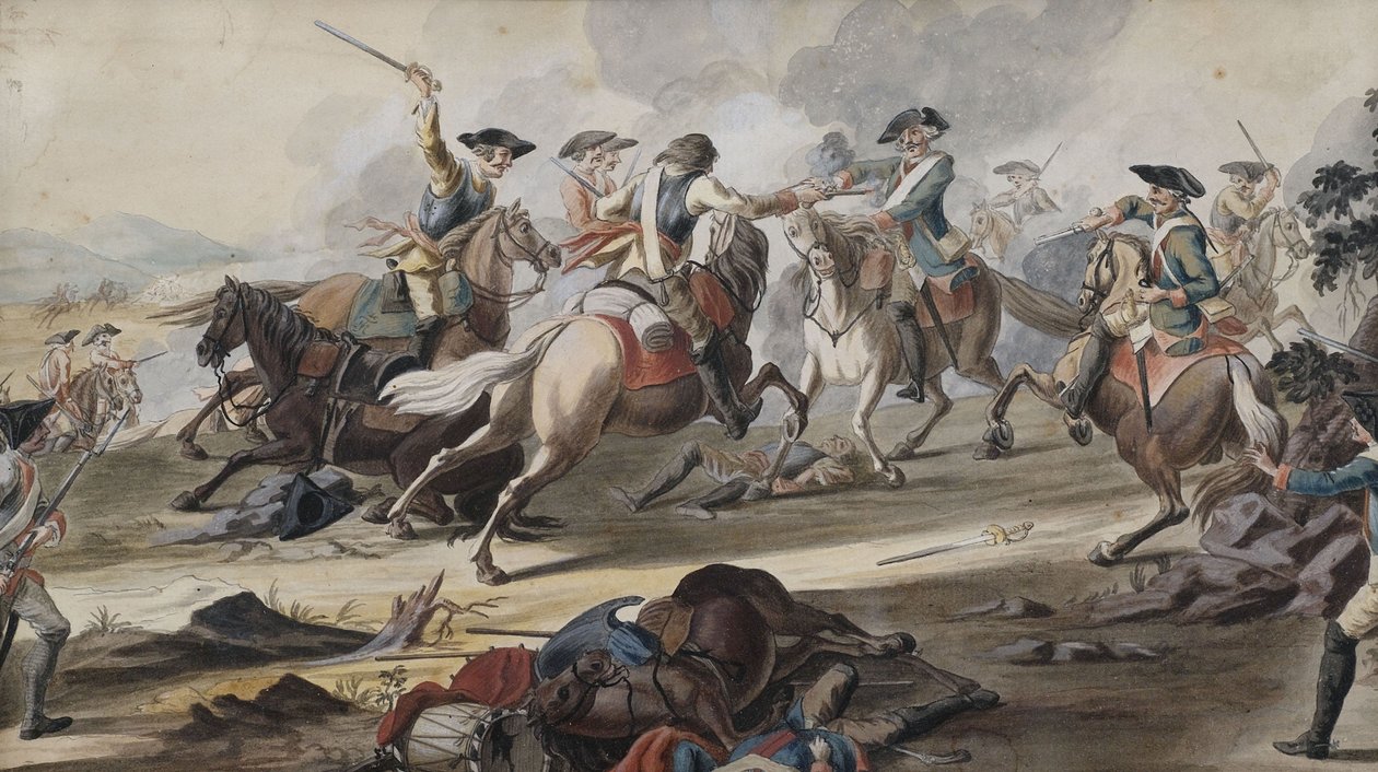 Batalla de jinetes de Unbekannt Unbekannt