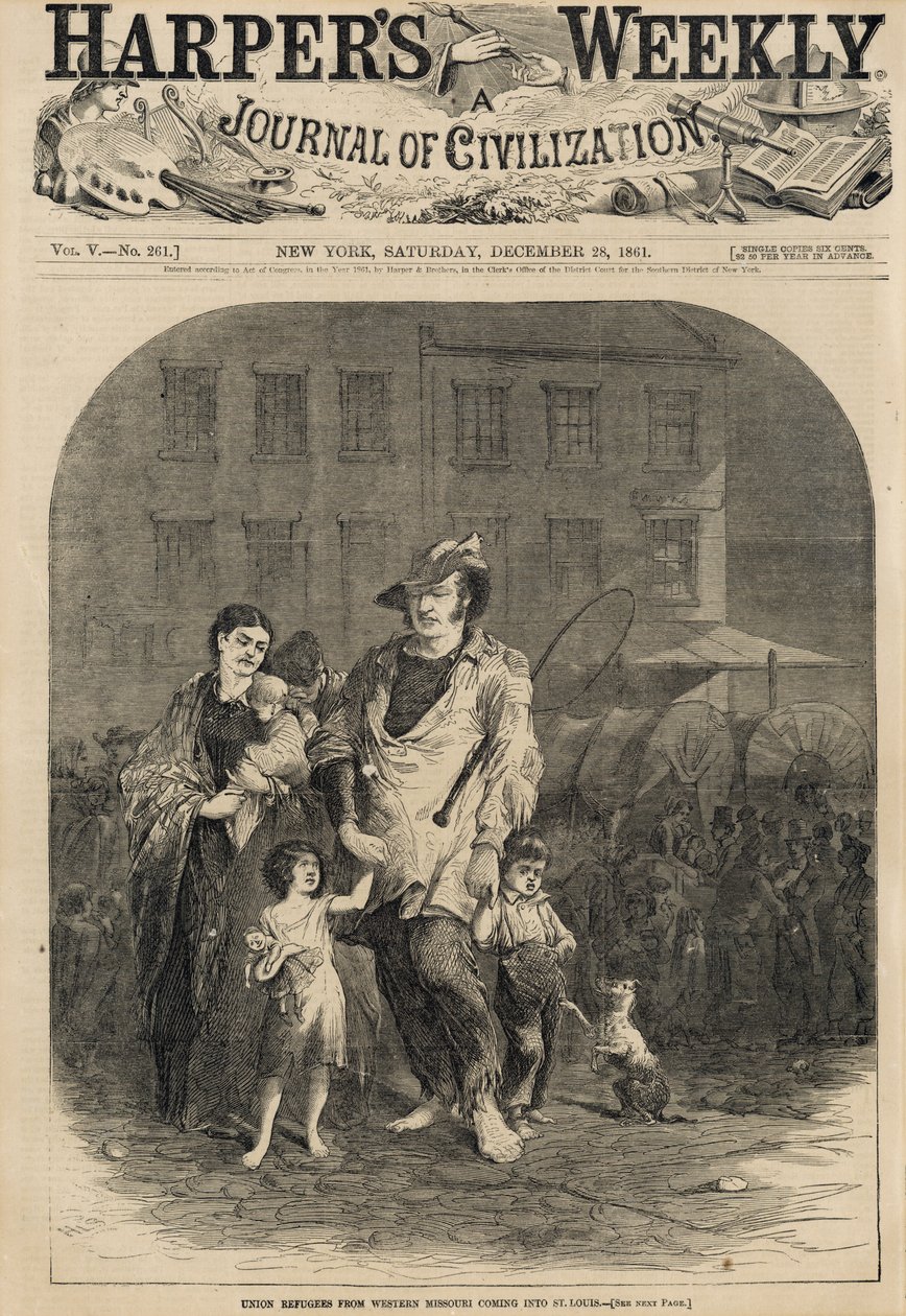 Refugiados de la Unión de Missouri Occidental llegando a St. Louis de Unbekannt Unbekannt