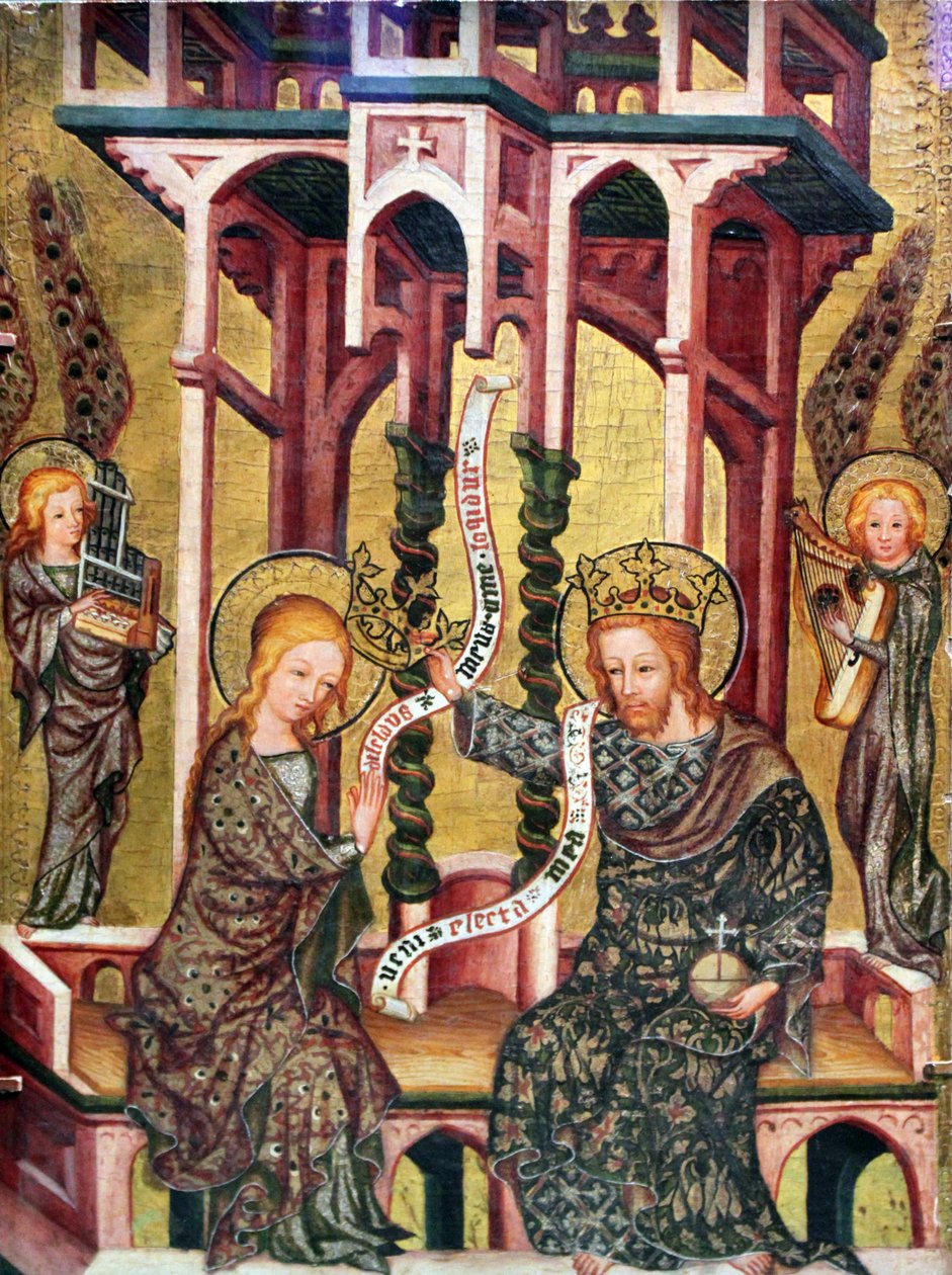 La coronación de la Virgen de Unbekannt Unbekannt