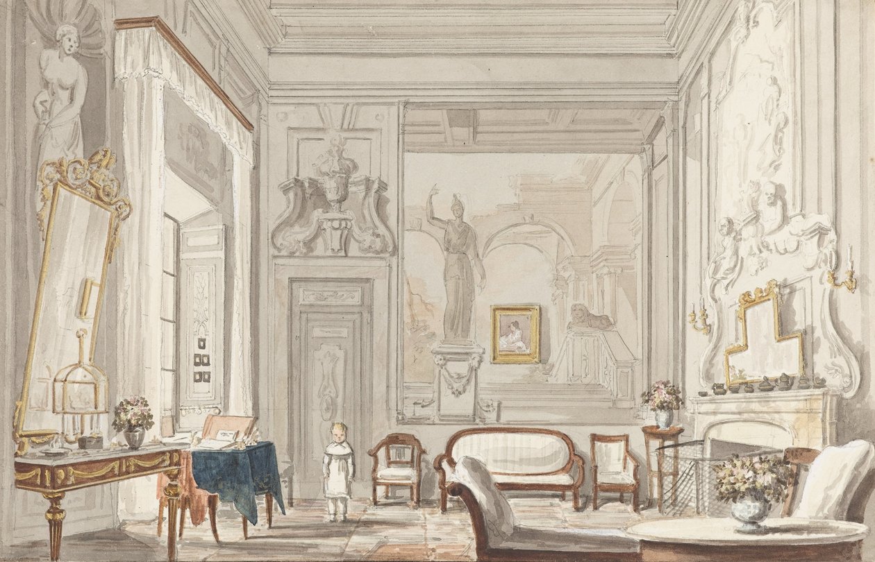 Una habitación en un palacio florentino de Unbekannt Unbekannt