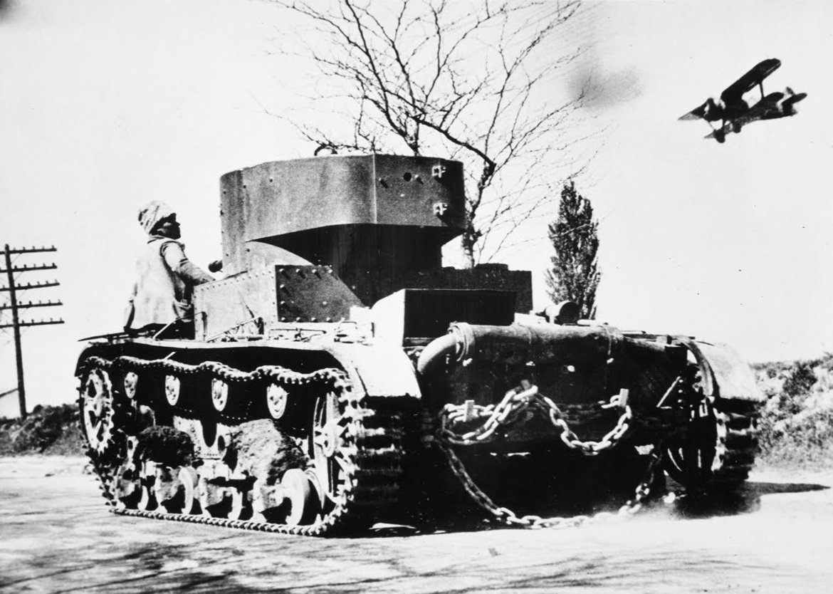 Un tanque lealista se dirige al frente, Madrid de Unbekannt Unbekannt