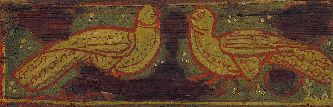 Panel de techo con pájaros de Unbekannt Unbekannt