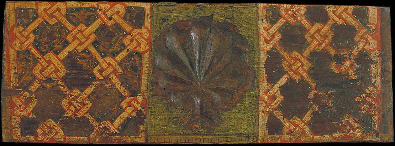 Panel de Techo con Hoja de Palma y Motivos Entrelazados de Unbekannt Unbekannt