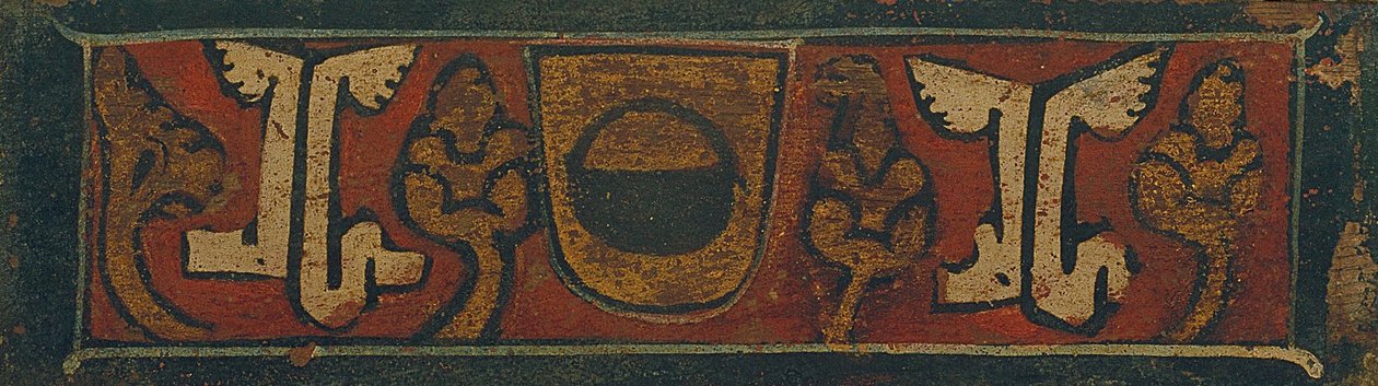 Panel de techo con el escudo de armas de la familia Caldes de Unbekannt Unbekannt