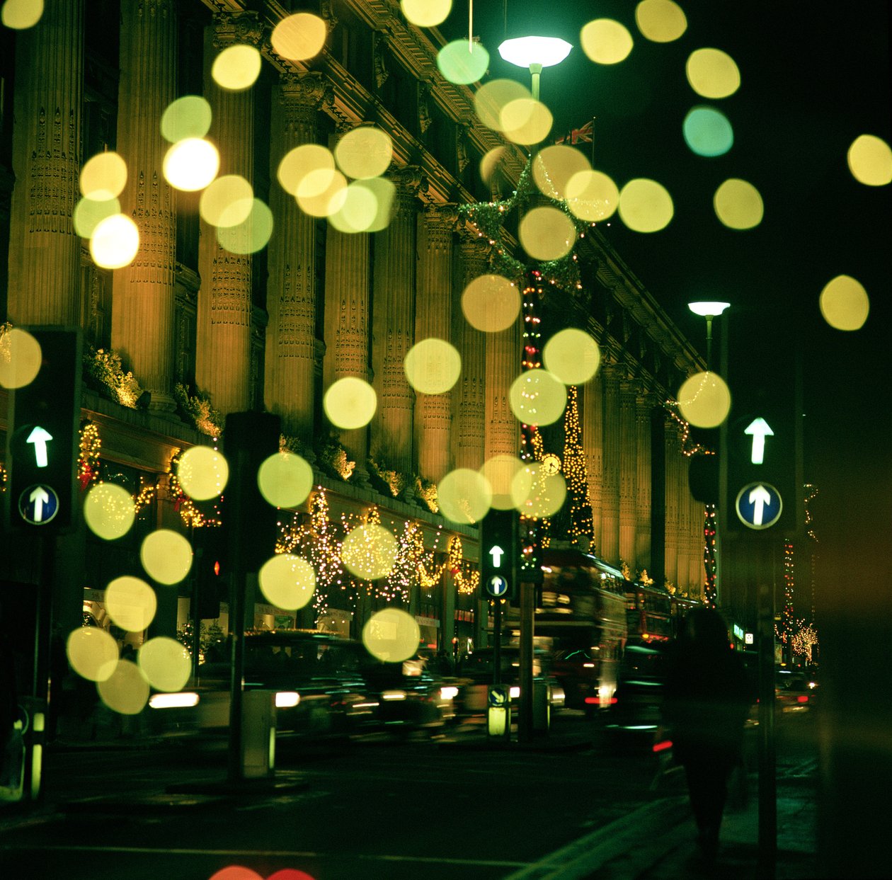 Luces de Navidad en Oxford Street de Unbekannt Unbekannt