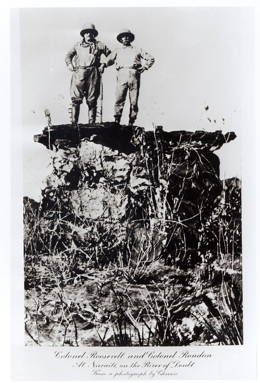 Coronel Roosevelt y Coronel Rondon en Navaite en el Río de la Duda, de una fotografía de Cherrie, 1898 de Unbekannt Unbekannt