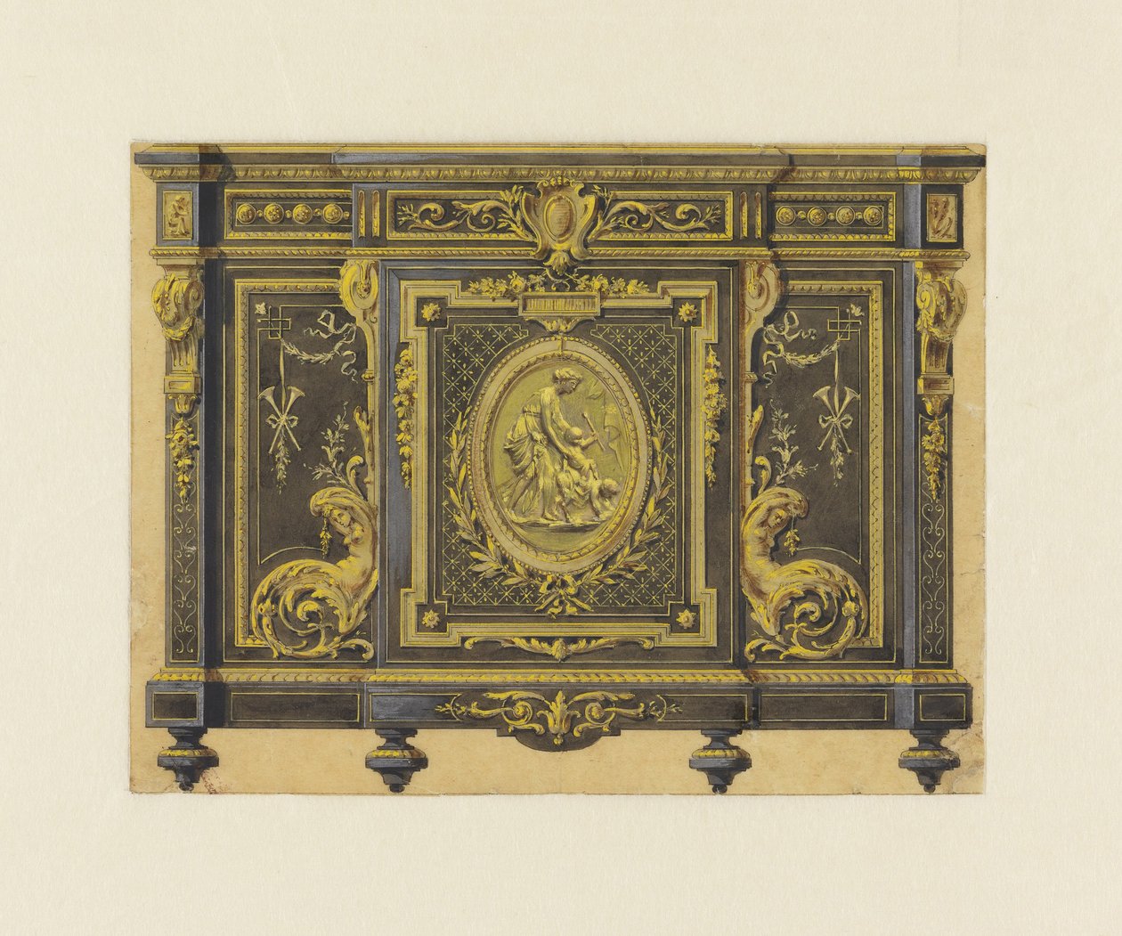 Diseño de un Gabinete en el Estilo Luis XVI de Unbekannt Unbekannt