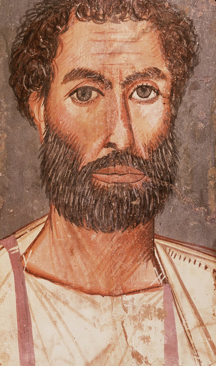 Retrato de Fayum de un hombre de Unbekannt Unbekannt