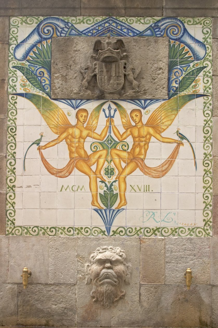 Decoración de fuente (cerámica) de Unbekannt Unbekannt