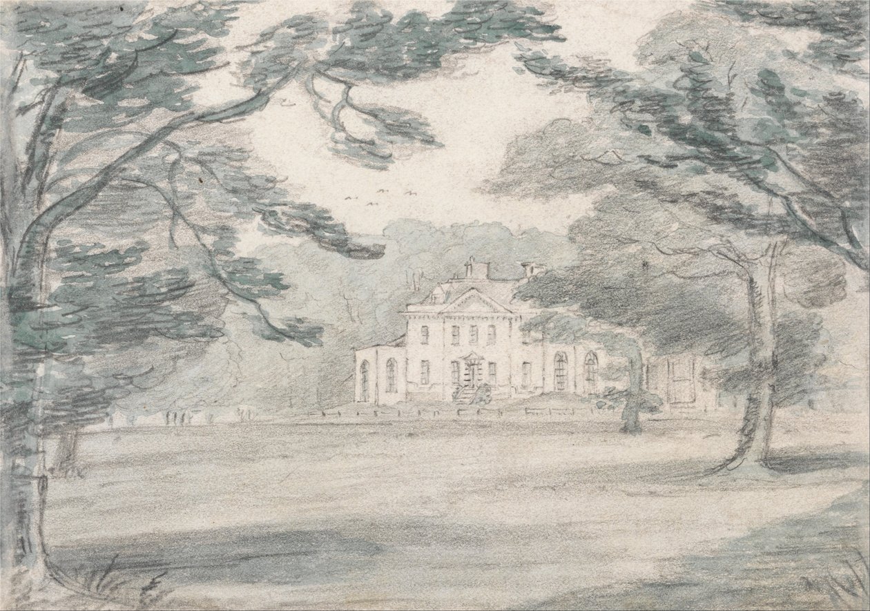 Havering Bower, Essex (Vista de una mansión de campo) de Unbekannt Unbekannt
