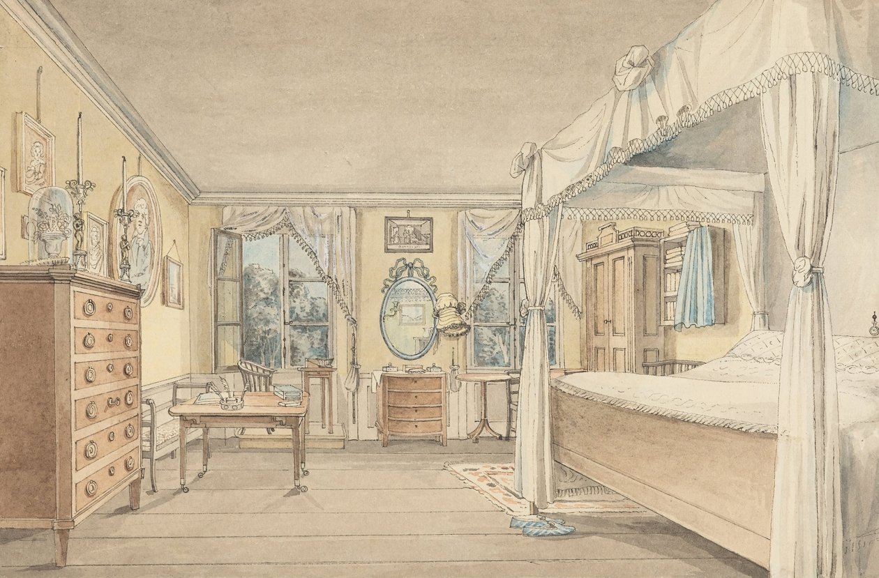 Interior de un dormitorio de Unbekannt Unbekannt