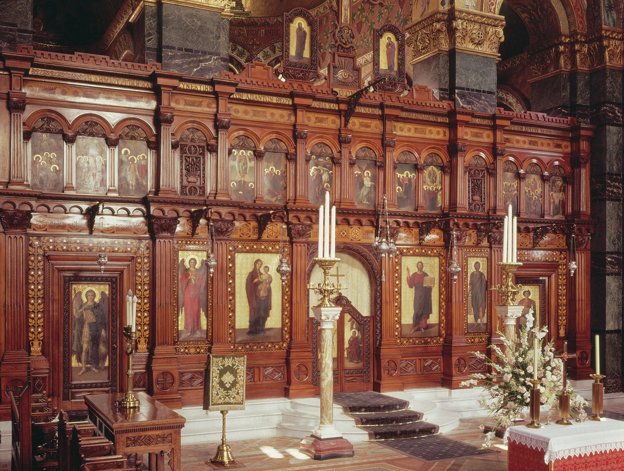 Vista interior, Catedral de la Sabiduría Divina, Moscow Road, Londres de Unbekannt Unbekannt