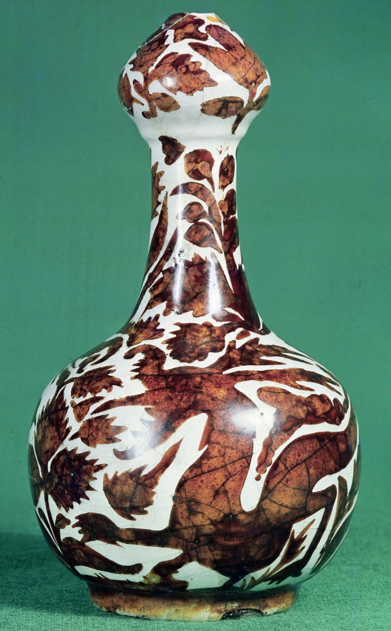 Botella de loza dorada, finales del siglo XVII de Unbekannt Unbekannt