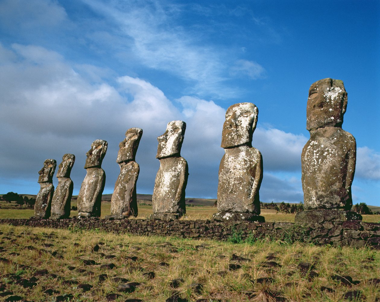 Estatuas Monolíticas en Ahu Akivi, c.1000-1600 de Unbekannt Unbekannt