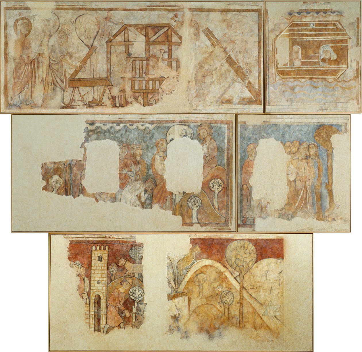 Pinturas murales con escenas del Antiguo Testamento de Unbekannt Unbekannt