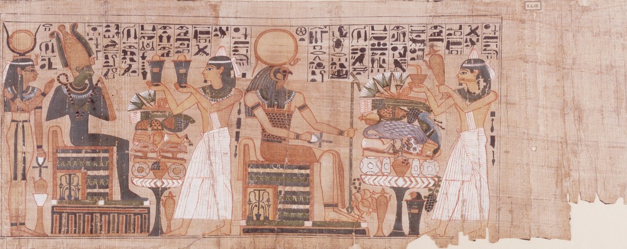 Papiro con ofrenda de incienso de Unbekannt Unbekannt
