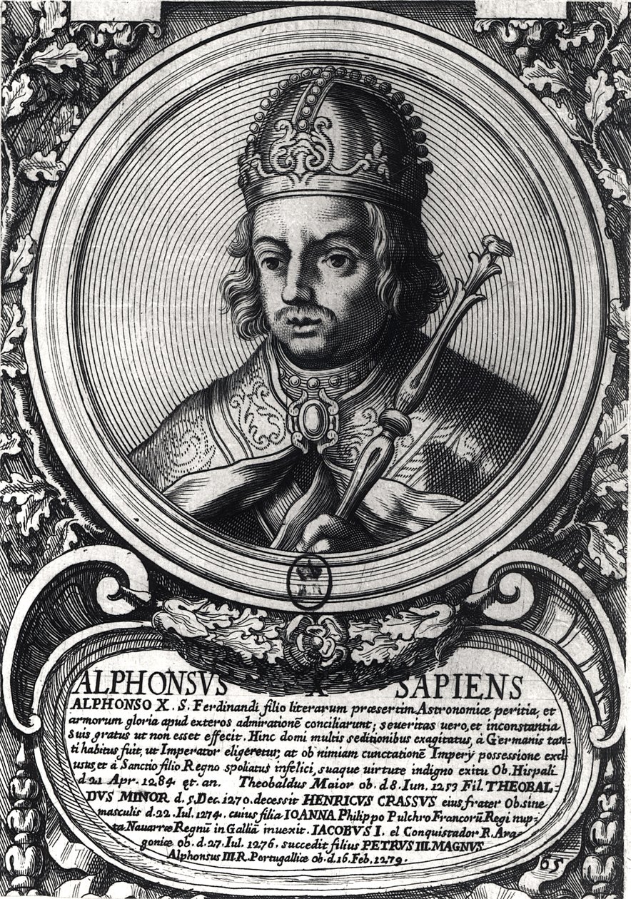 Retrato de Alfonso X (1221-84) 