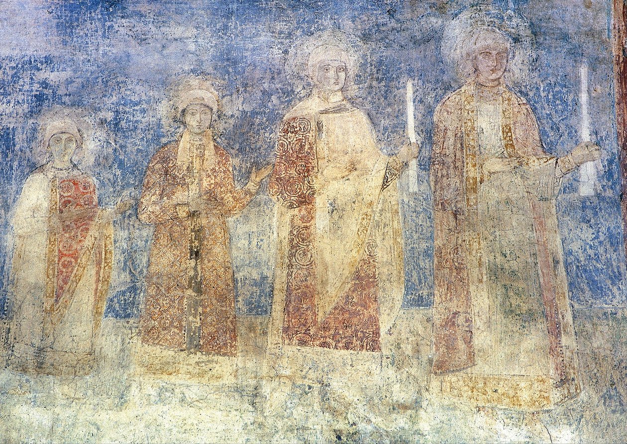 Retrato grupal principesco. Pared sur de la nave. de Unbekannt Unbekannt