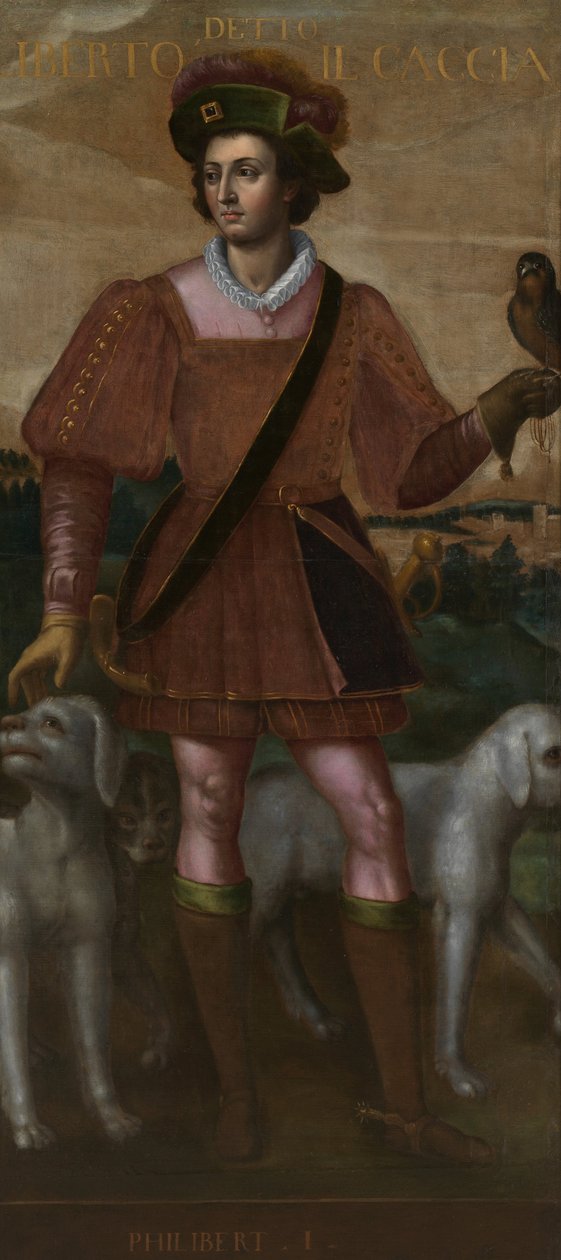 Retrato de Filiberto I el cazador de Unbekannt Unbekannt